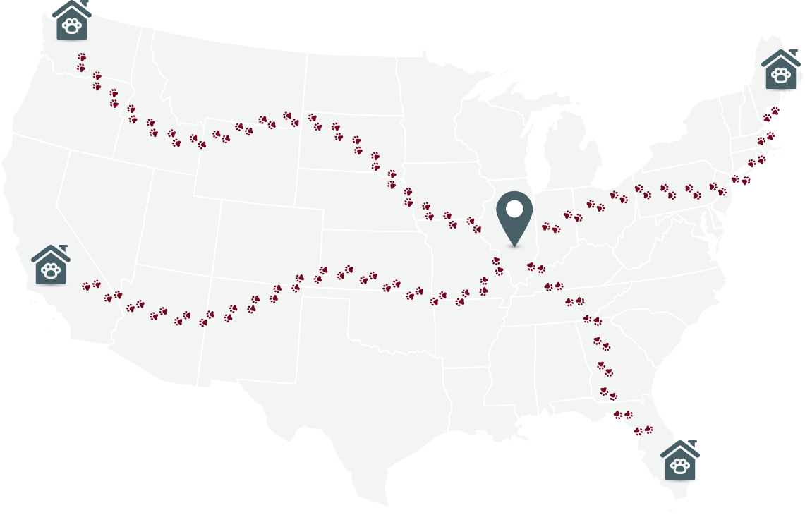Areas We Serve Illinois location map
